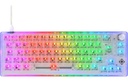 Deltaco TKL Gaming Keyboard mech RGB, trans
